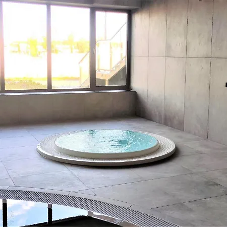 A Comfortable With A Swimming Pool And Sauna In For 4 People Apartman